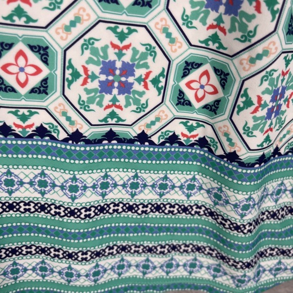 Aqua Et Sol UPF‎ 50+ Cover-Up Dress Geometric Print Womens Size S Resort Summer - Picture 5 of 10